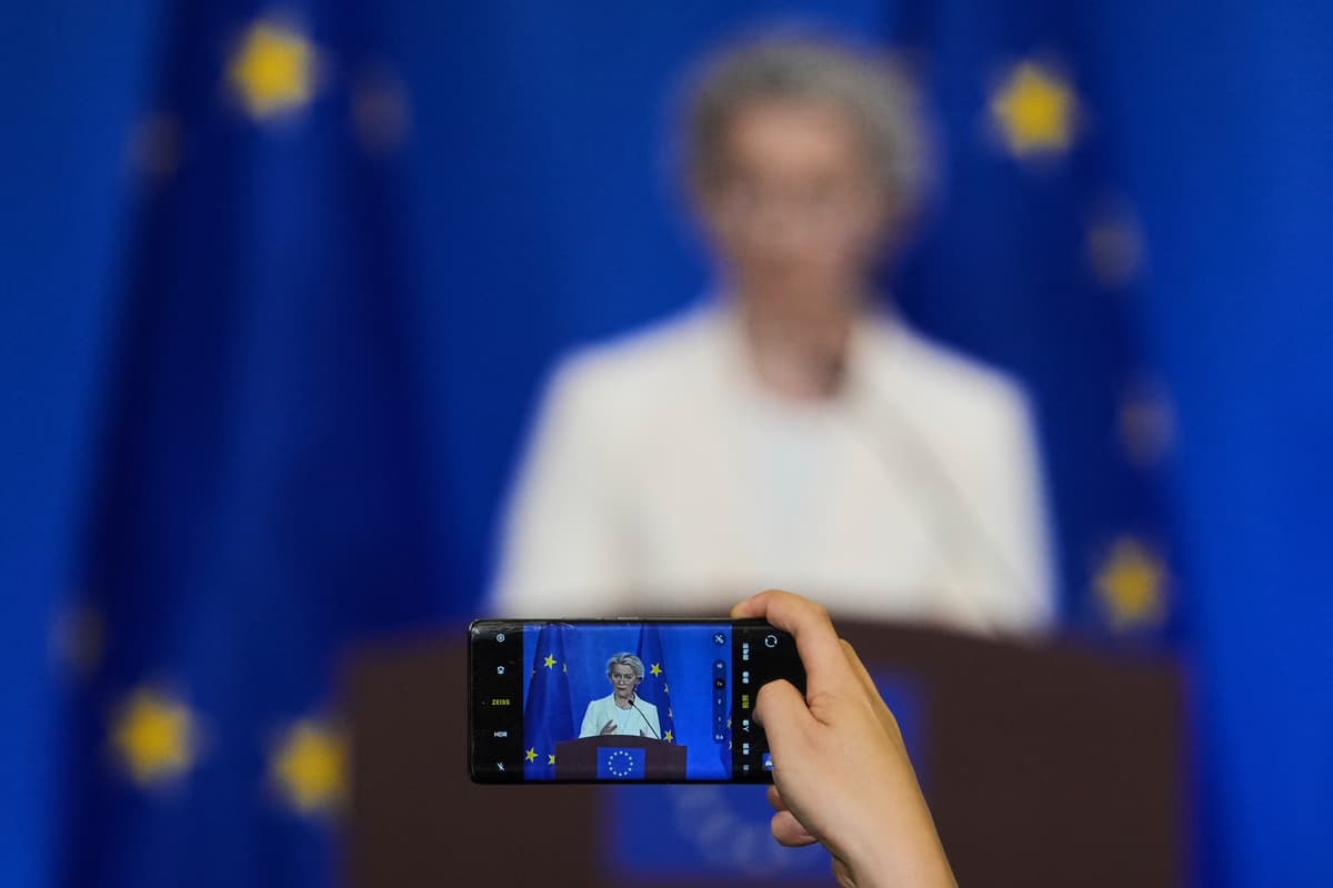 Ursula von der Leyenová v Číne. Foto: TASR/AP