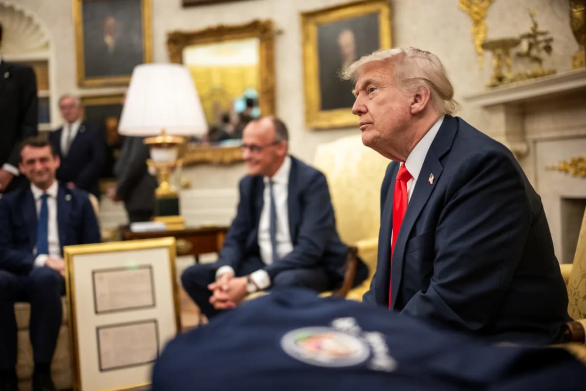 Prezident Trump a kancelár Merz v Bielom dome. Foto: The White House Gallery