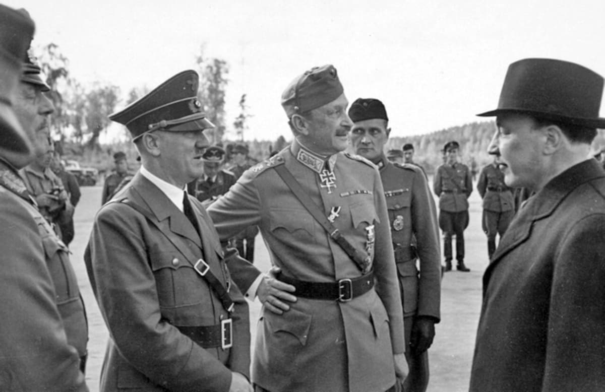Adolf Hitler, Carl Gustaf Emil Mannerheim, Risto Ryti. Foto: History and Art Collection / Alamy / Profimedia