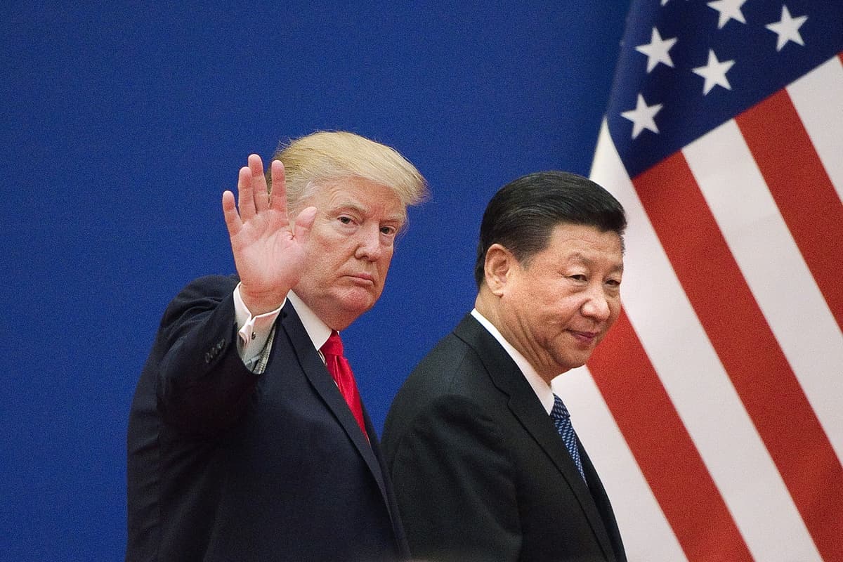 Donald Trump a Si Ťin-pching. Foto Nicolas ASFOURI / AFP / AFP / Profimedia