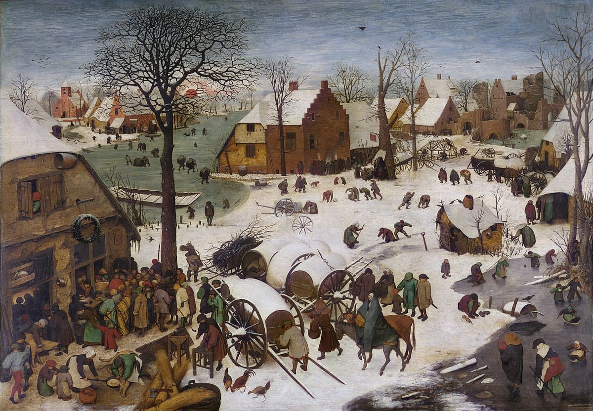Pieter Bruegel starší. Sčítanie ľudu v Betleheme. Foto: Wikipedia.org