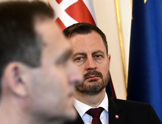 Ľudovít Ódor a Eduard Heger. Foto CHRISTIAN BRUNA / EPA / Profimedia