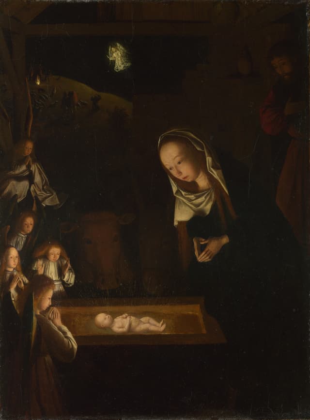 Geertgen tot Sint Jans: Noc narodenia Pána (c. 1490). Foto: wikimedia