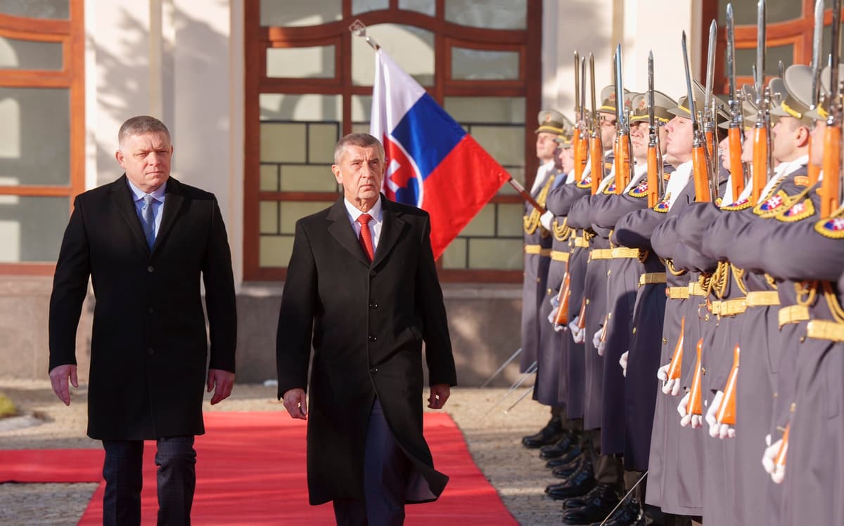 Robert Fico a Andrej Babiš. Foto: Ladislav Křivan / MFDnes + LN / Profimedia
