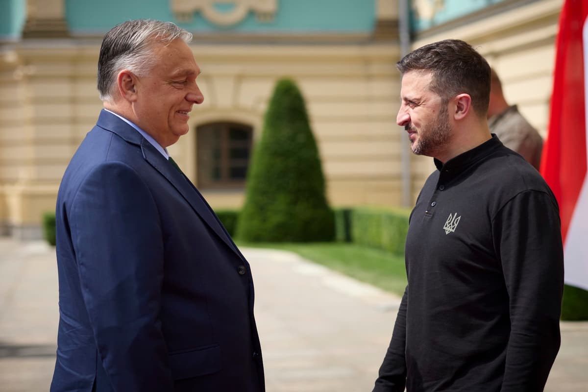 Viktor Orbán a Volodymyr Zelenskyj. Foto: Ukraine Presidency/Ukrainian Pre / Zuma Press / Profimedia