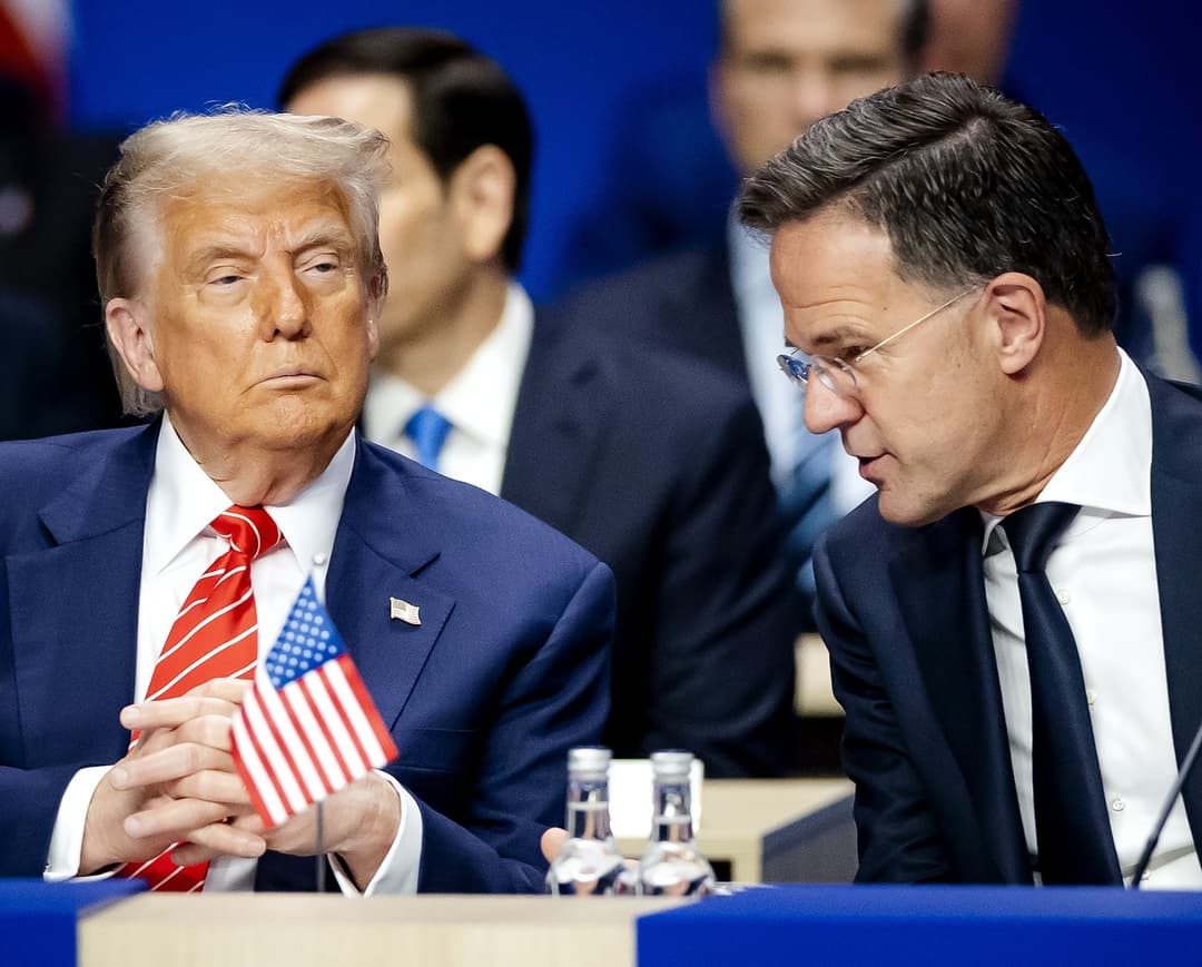 Donald Trump a Mark Rutte. Foto: Hollandse Hoogte / Shutterstock Editorial / Profimedia