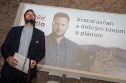 Primátor Bratislavy Matúš Vallo prichádzajúci do vedenia bratislavskej samosprávy s dobrým tímom a plánom počas vyhlásenia volebných výsledkov vo voľbách 2018. Foto:TASR/Martin Baumann