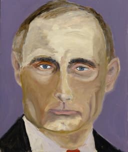 Putinov portrét od Georgea W. Busha. Foto: LARRY W. SMITH / EPA / Profimedia