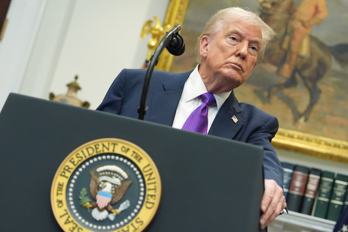 Donald Trump počas tlačovej konferencie o klíme. Foto TASR/AP