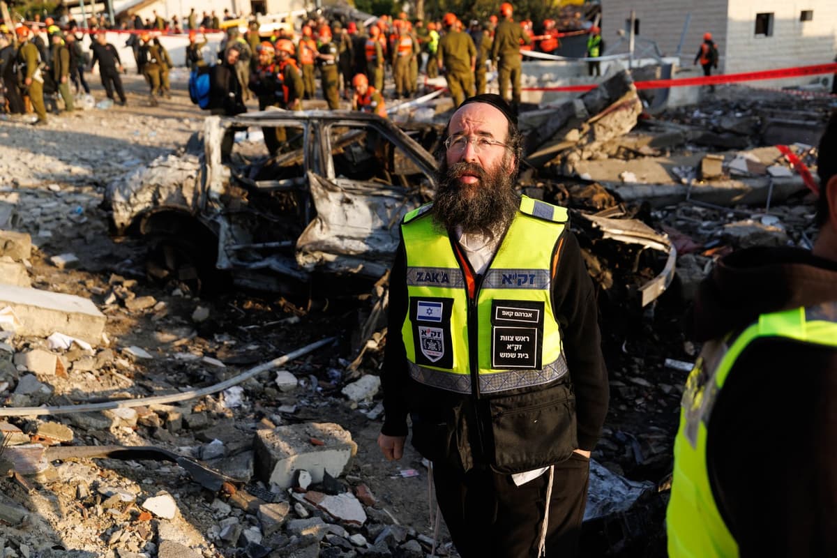 Po iránskom útoku na jeruzalemskú časť Beith Shemesh. Foto: Ziv Koren / Polaris / Profimedia