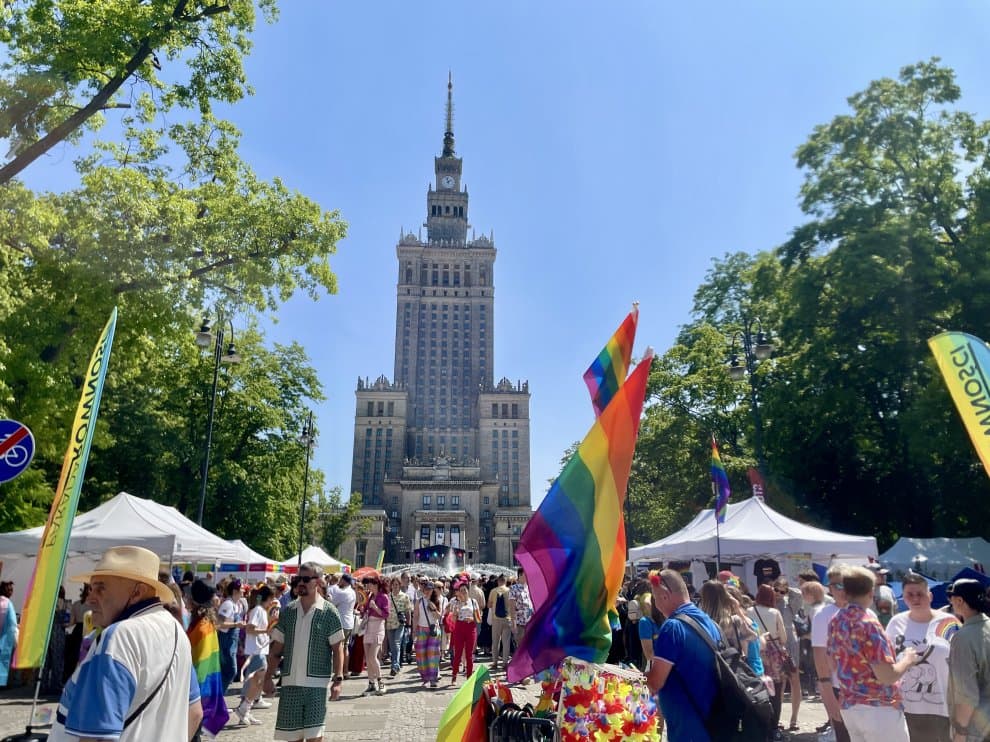 Pochod rovnosti vo Varšave. Foto:TASR/AP