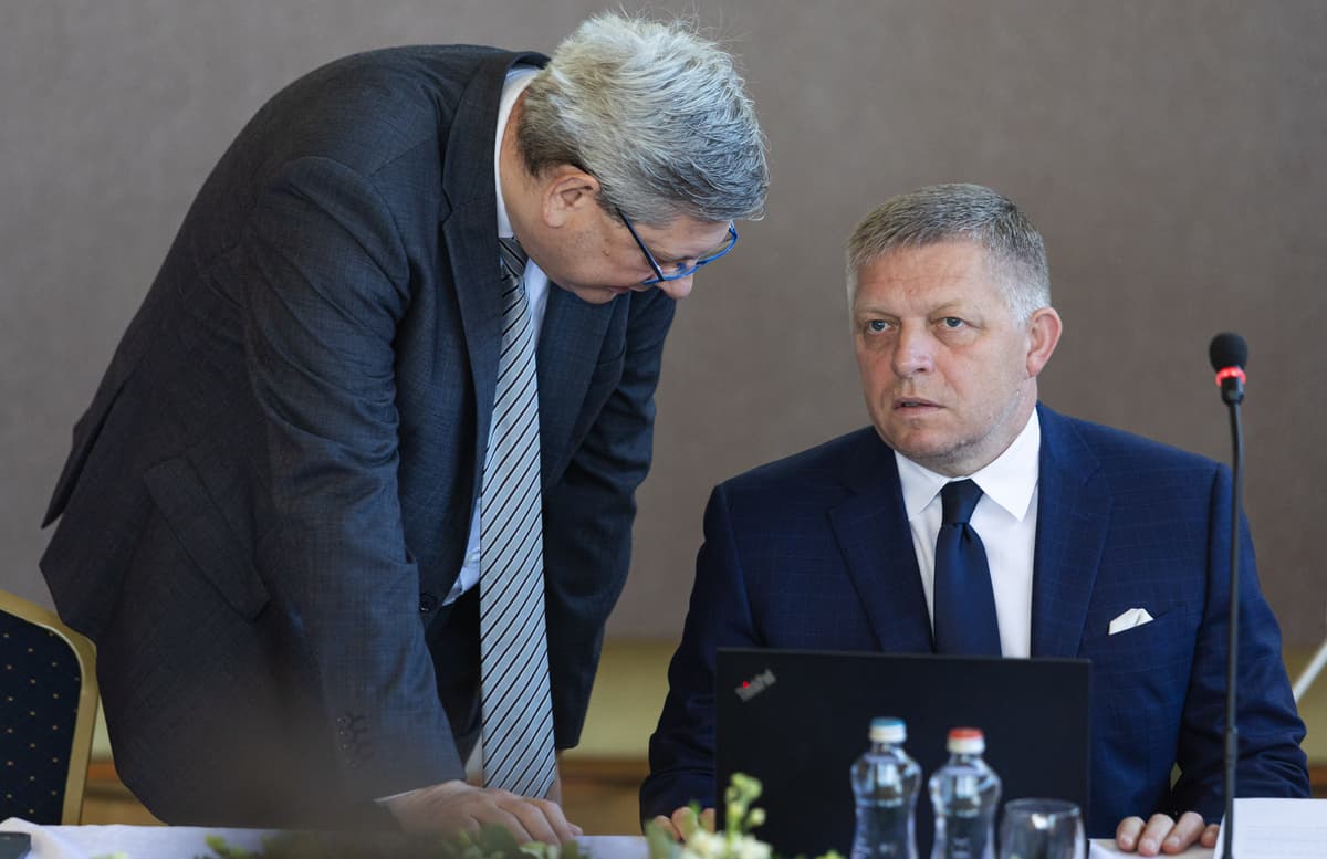Boris Susko a Robert Fico. Foto: Daniel Stehlík/TASR