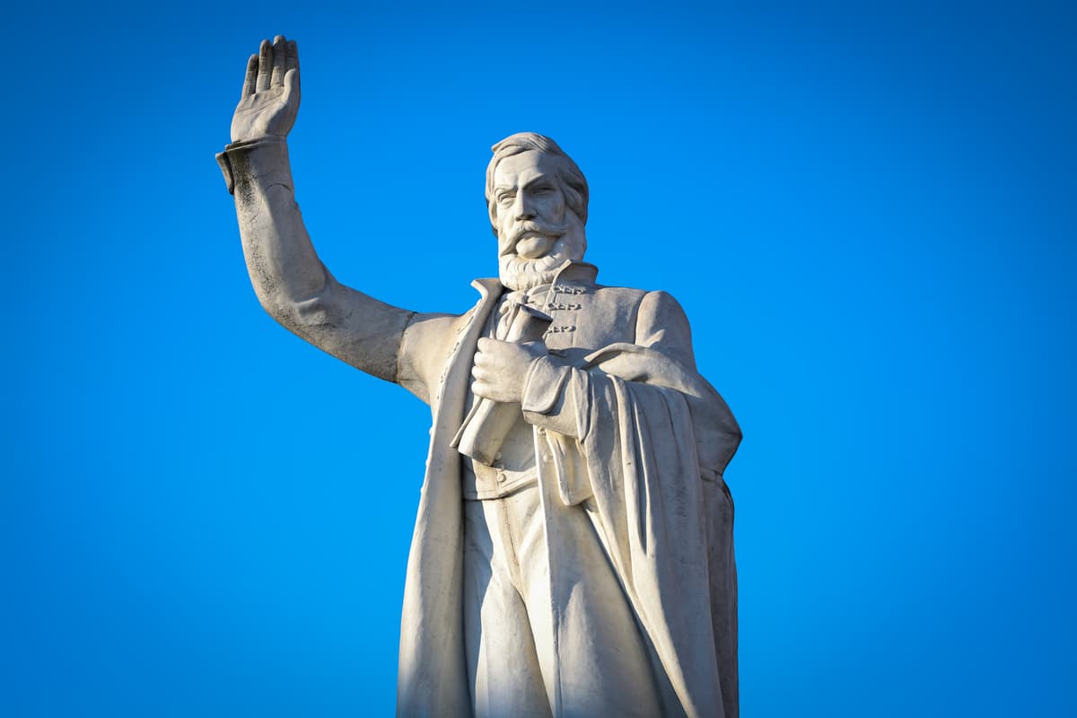 Na snímke socha Ľudovíta Štúra na námestí v Modre. Foto: TASR/Pavol Zachar