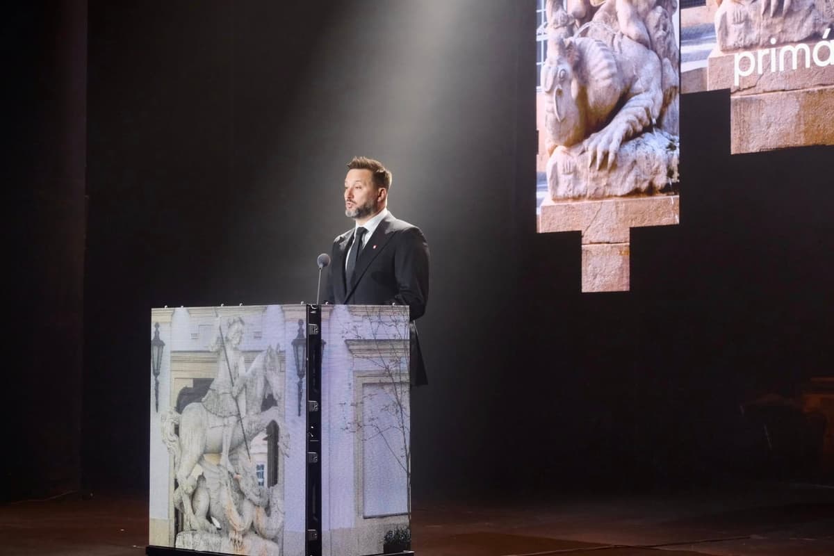 Primátor Bratislavy Matúš Vallo na odovzdávaní cien Osobnosť Bratislavy. Foto: FB Matúš Vallo má rád Bratislavu