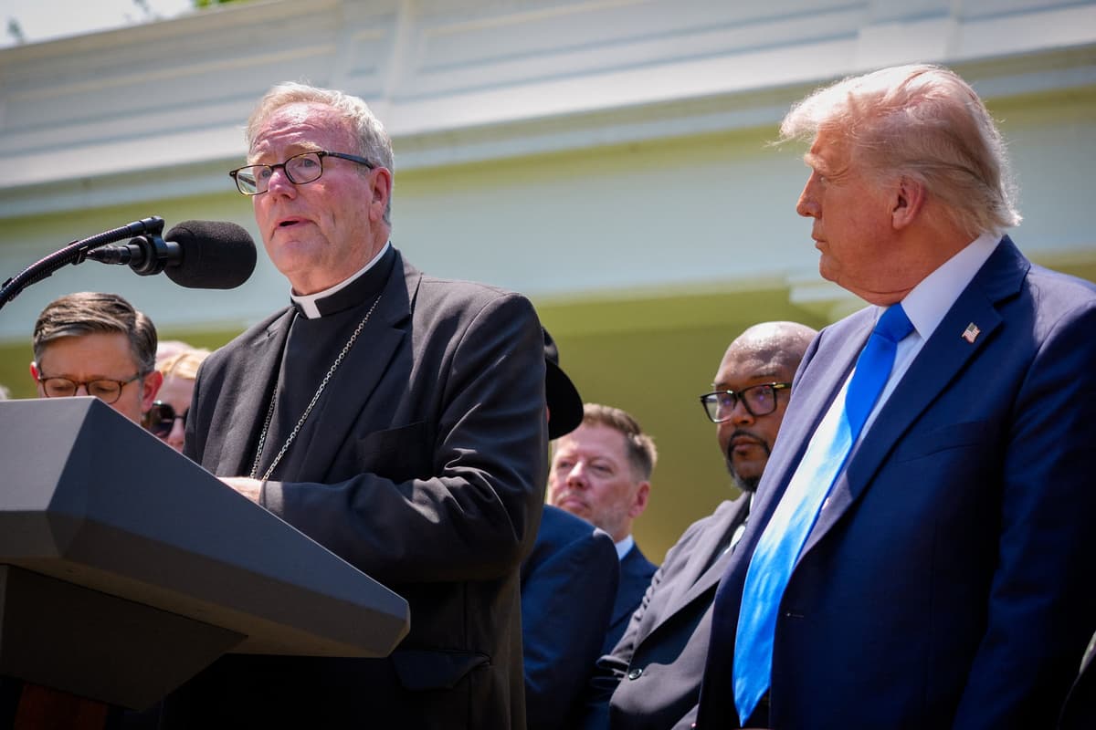 Biskup Robert Barron. Foto: ndrew Harnik / GETTY IMAGES NORTH AMERICA / Getty Images via AFP / Profimedia