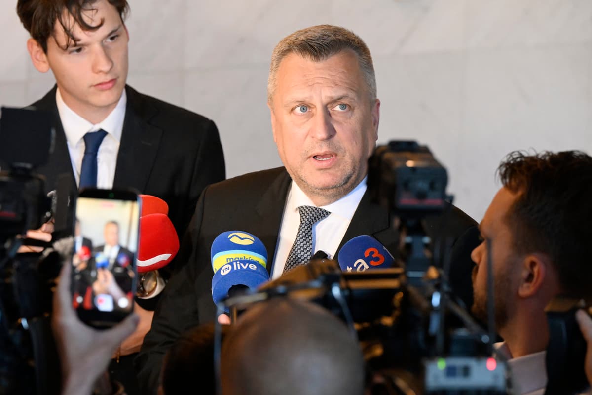 Andrej Danko (SNS) počas brífingu pred poslednou riadnou schôdzou pred tradičnou letnou prestávkou 26. mája 2026 v Bratislave. Foto: Pavel Neubauer/TASR