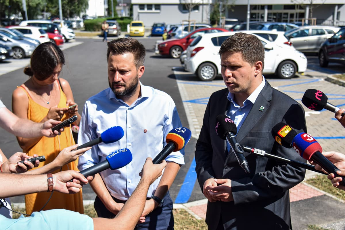 Matúš Vallo a Ján Hrčka. Foto: Pavol Zachar/TASR