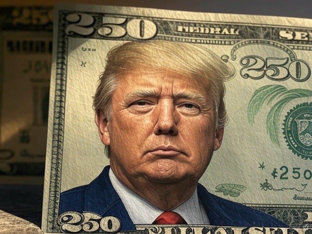 Donald Trump na 250 dolárovej bankovke. Foto: X/@RepJoeWilson