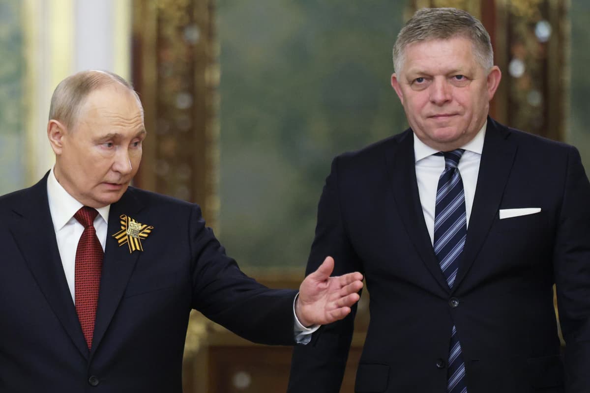 Volodymyr Putin a Robert Fico. Foto: TASR.