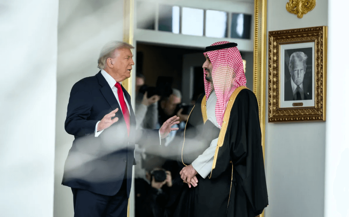 Donald Trump a Muhammad bin Salmán. Foto: Biely dom
