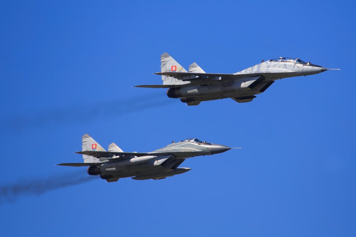 Slovenské stíhačky Mig-29. Foto: Kredit: Mike Fuchslocher / Alamy / Profimedia