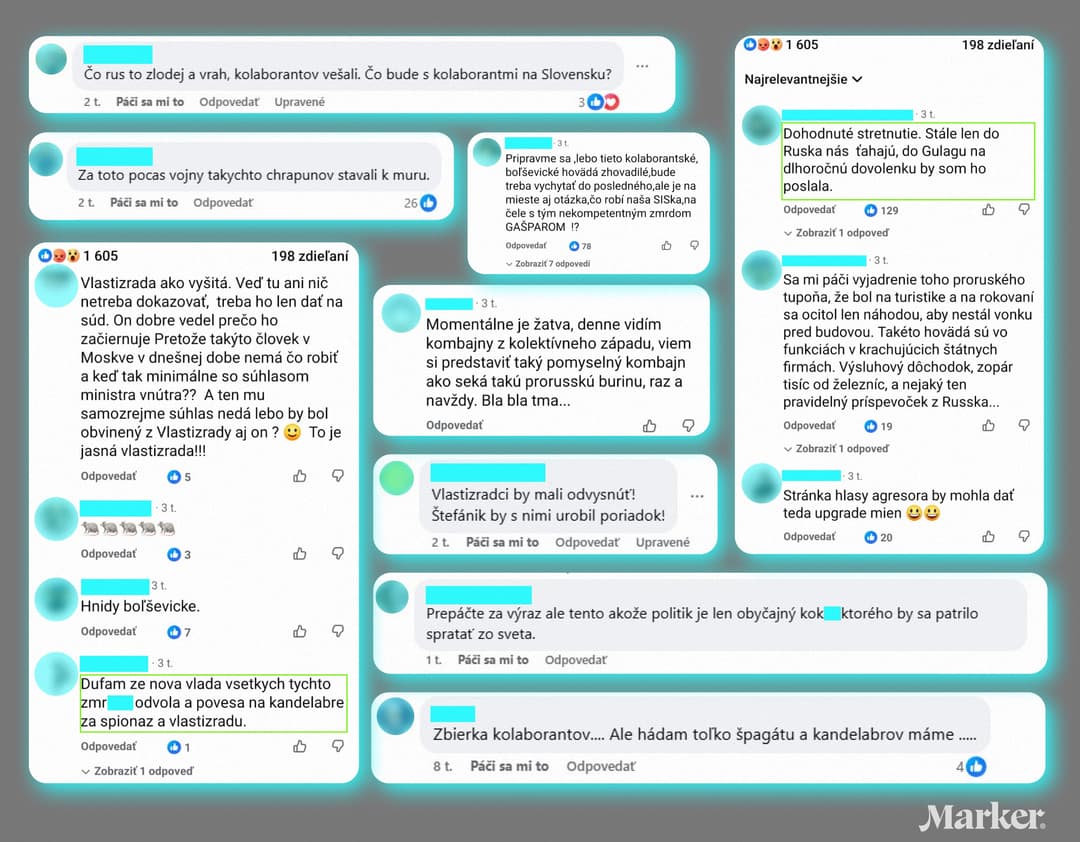 Príspevky pod statusmi Davida Púchovského. Zdroj: FB David Púchovský