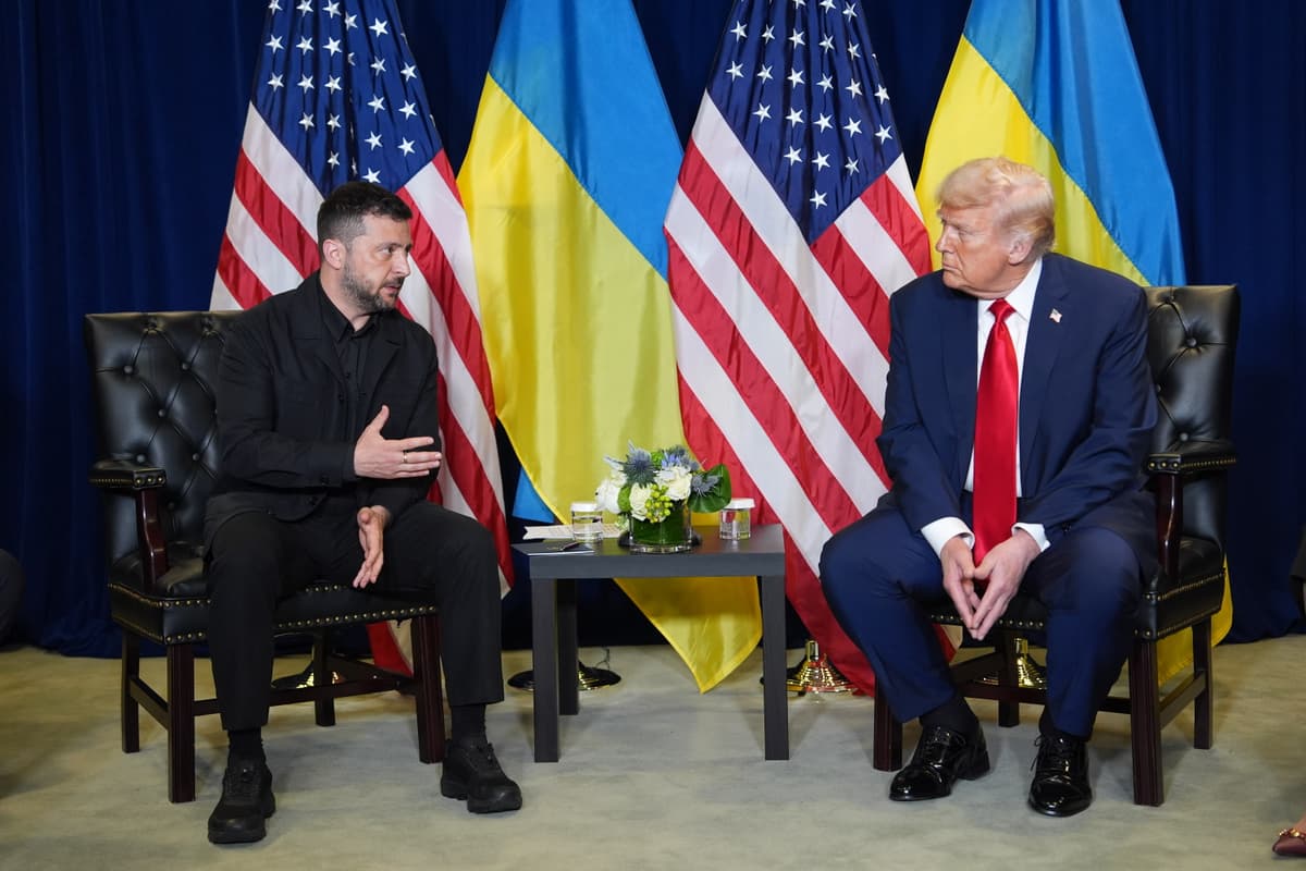 Volodymyr Zelenskyj a Donald Trump v New Yorku. Foto TASR/AP