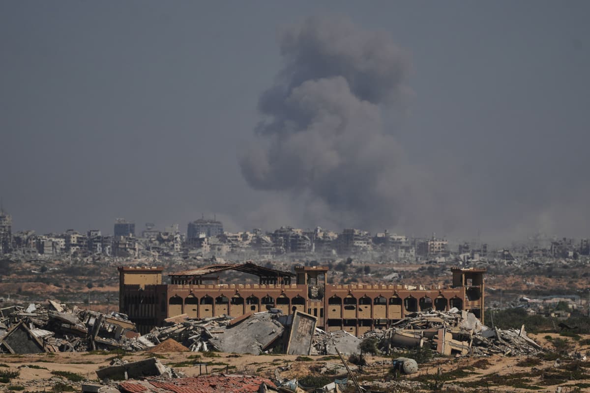 Izraelský útok na mesto Gaza 8. októbra 2025 - ilustračný záber. Foto TASR/AP