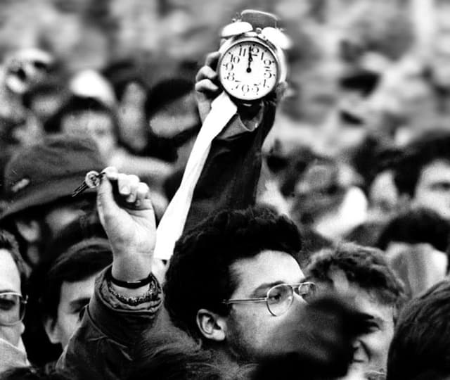 Nežná revolúcia v Bratislave. Foto archív TASR - Vlastimír Andor