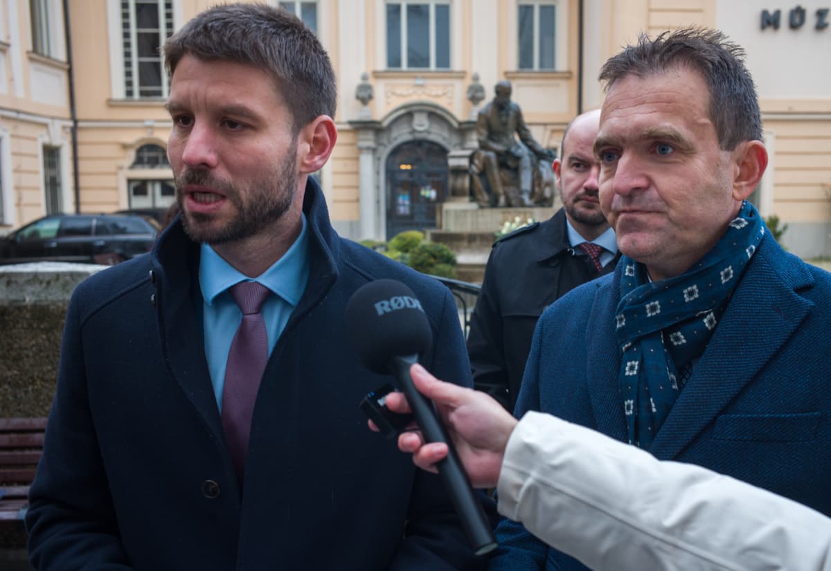 Lídri PS v Komárne. Foto: TASR.