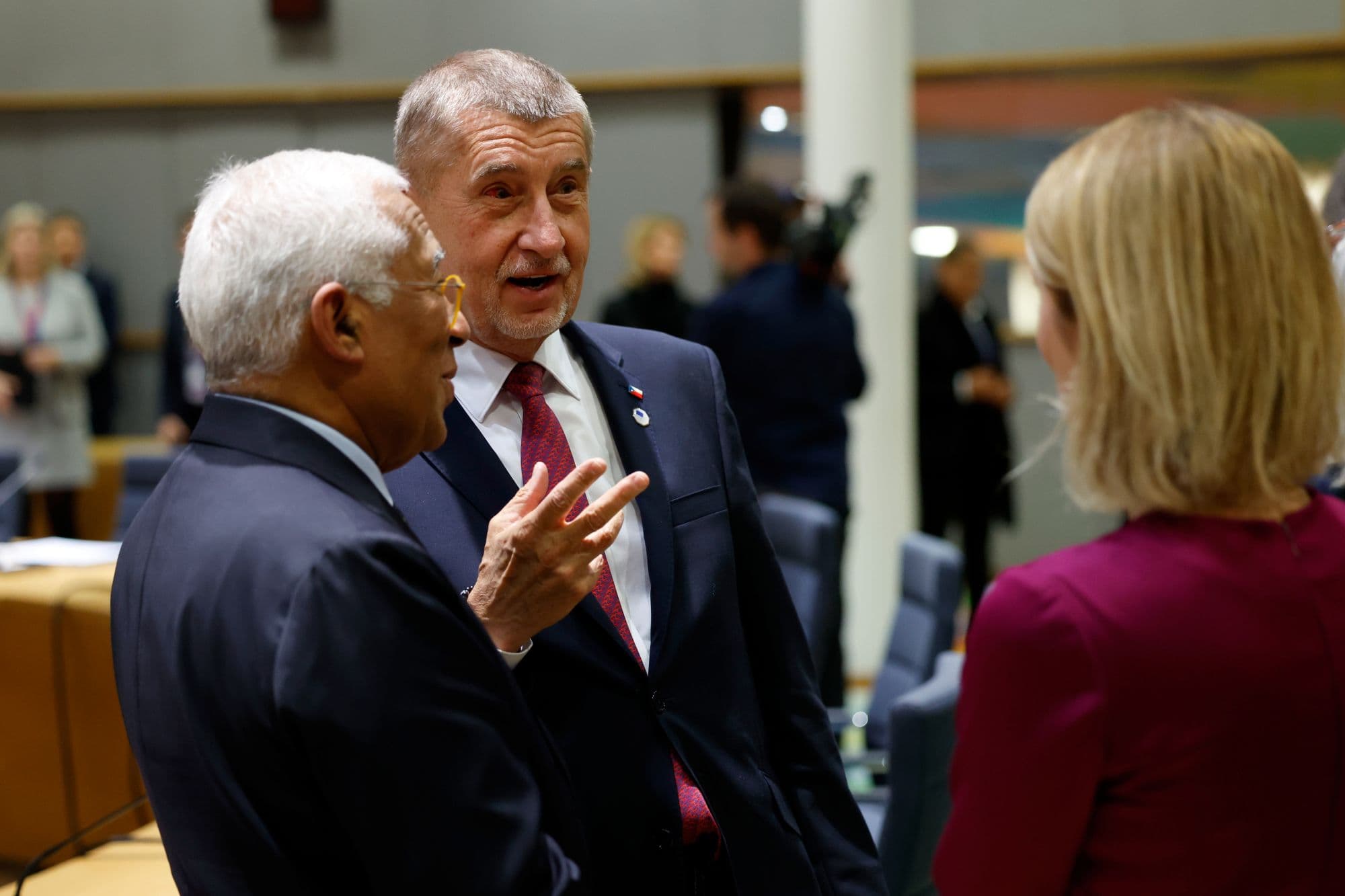Andrej Babiš (v strede). Foto: TASR/AP