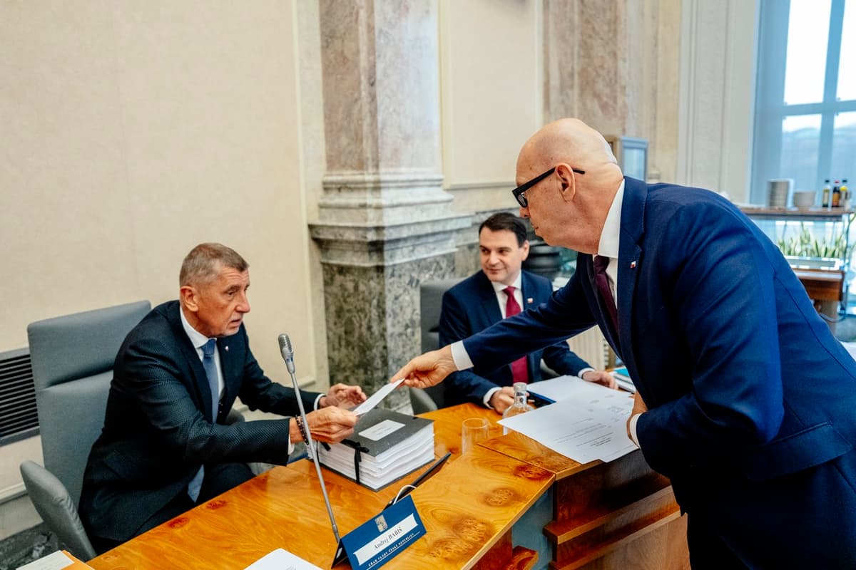 Oto Klempíř a Andrej Babiš. Foto: PETR TOPIČ / MFDNES + LN / Profimedia