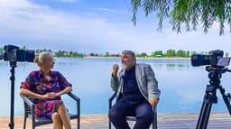 Mimi Šramová a Eduard Chmelár. Foto: Facebook/Mimi Šramová.