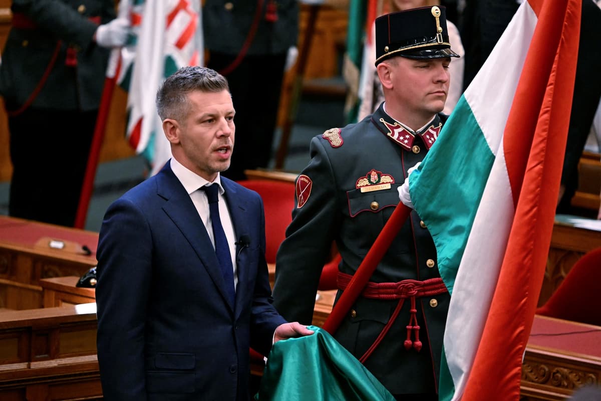 Péter Magyar. Foto: Attila KISBENEDEK / AFP / AFP / Profimedia
