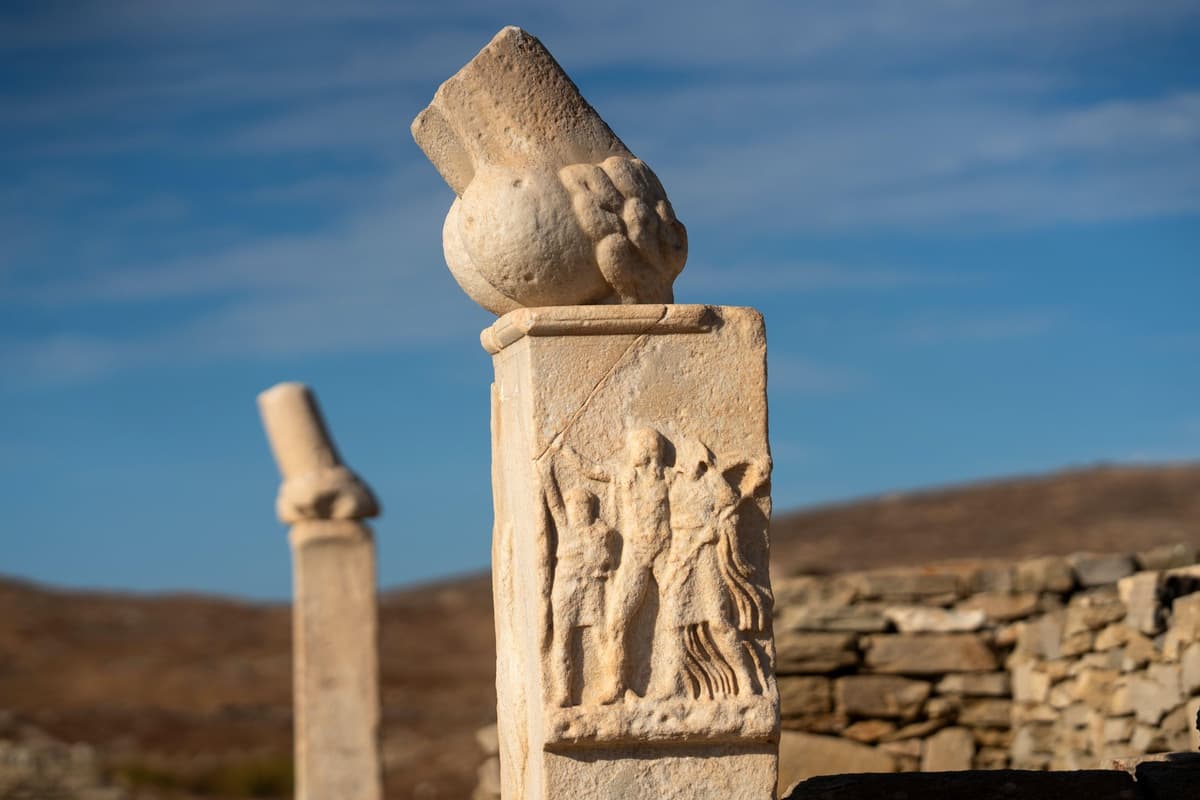 Dionýzov chrám na gréckom ostrove Delos, ilustračný záber. Foto Martin Beddall / Alamy / Profimedia