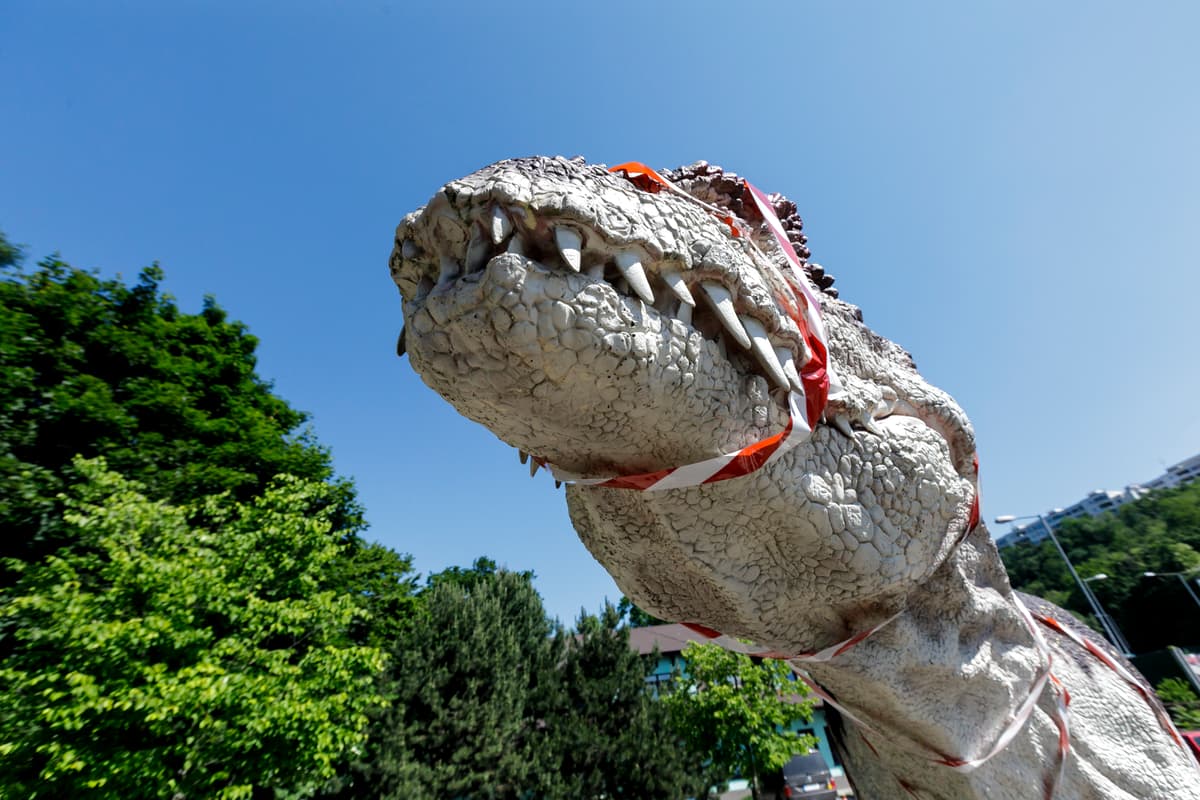 Uzatvorený bratislavský DinoPark. Foto:TASR/Dano Veselský