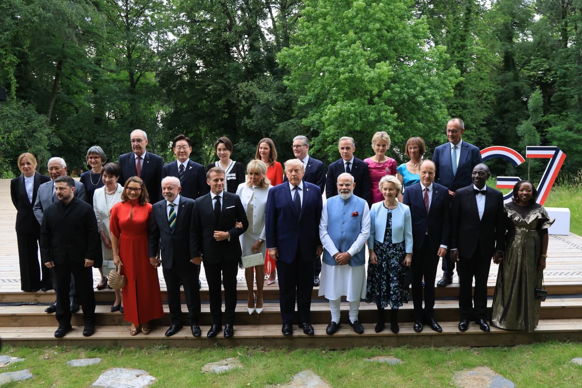 Lídri štátov na samite G7. Foto: TASR/AP