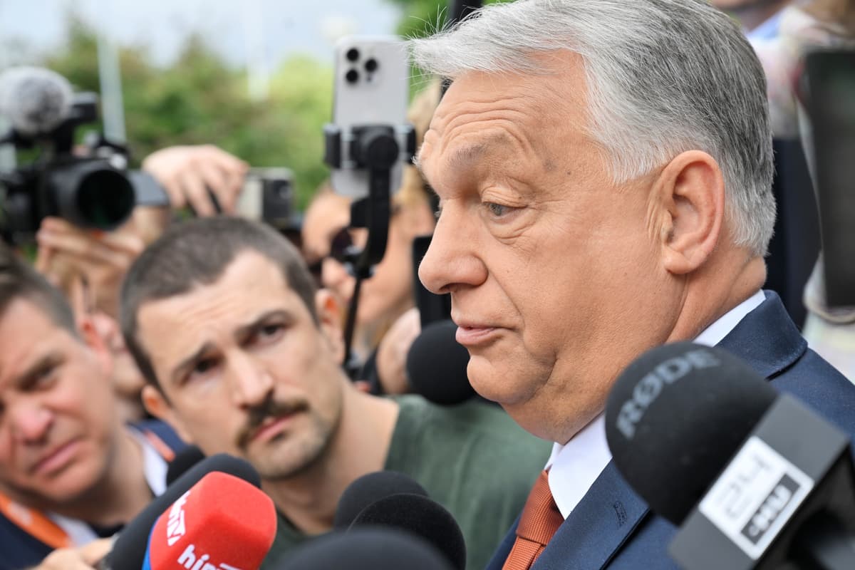 Viktor Orbán na zjazde Fideszu. Foto TASR/AP