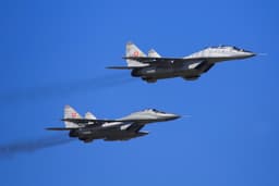 Slovenské stíhačky Mig-29. Foto: Kredit: Mike Fuchslocher / Alamy / Profimedia