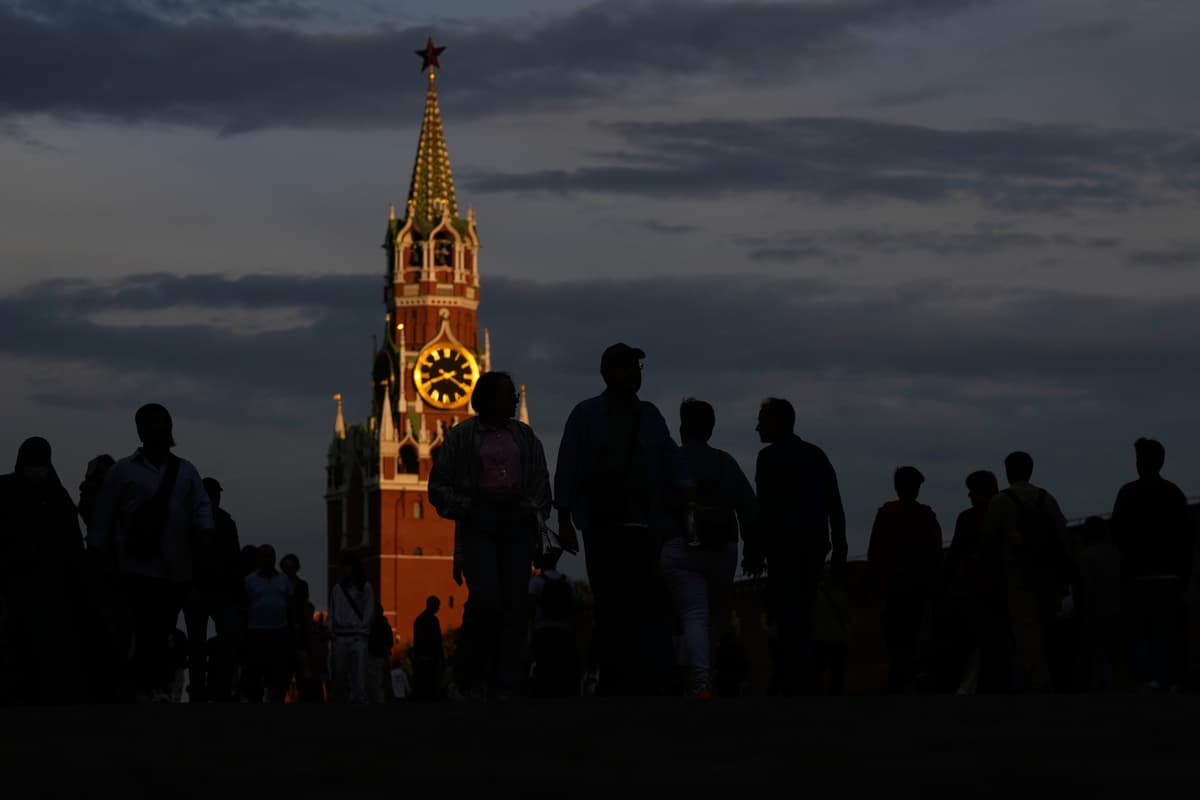 Moskva v noci, ilustračný záber. Foto TASR/AP