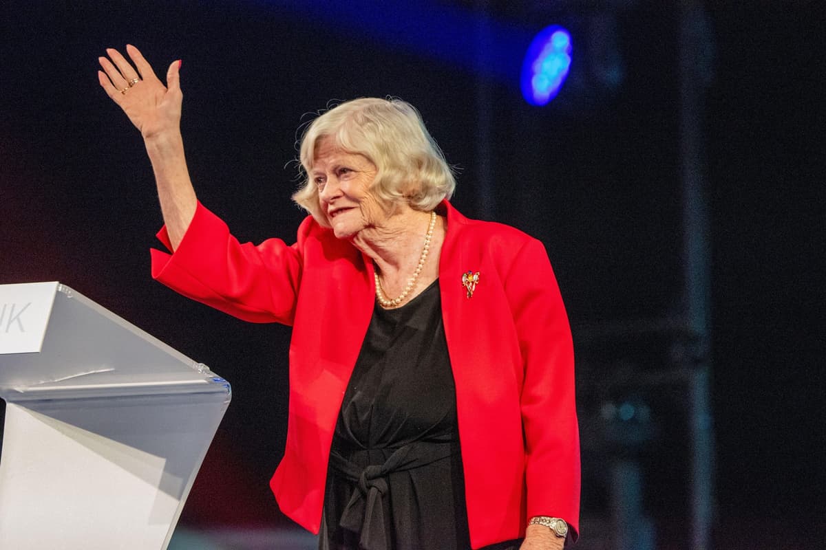 Ann Widdecombeová v roku 2024. Foto GaryRobertsphotography / Alamy / Profimedia