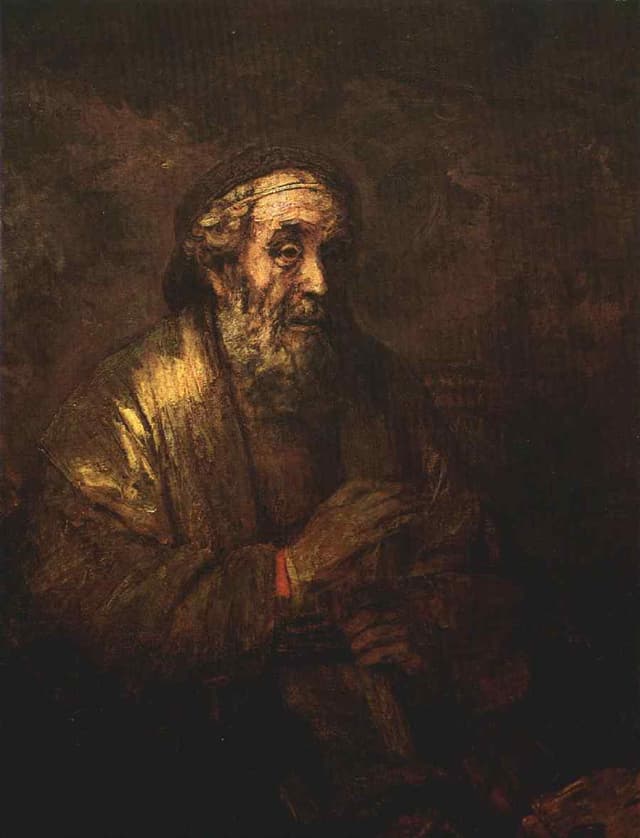 Rembrandt: Homér (1663). Foto: wikimedia