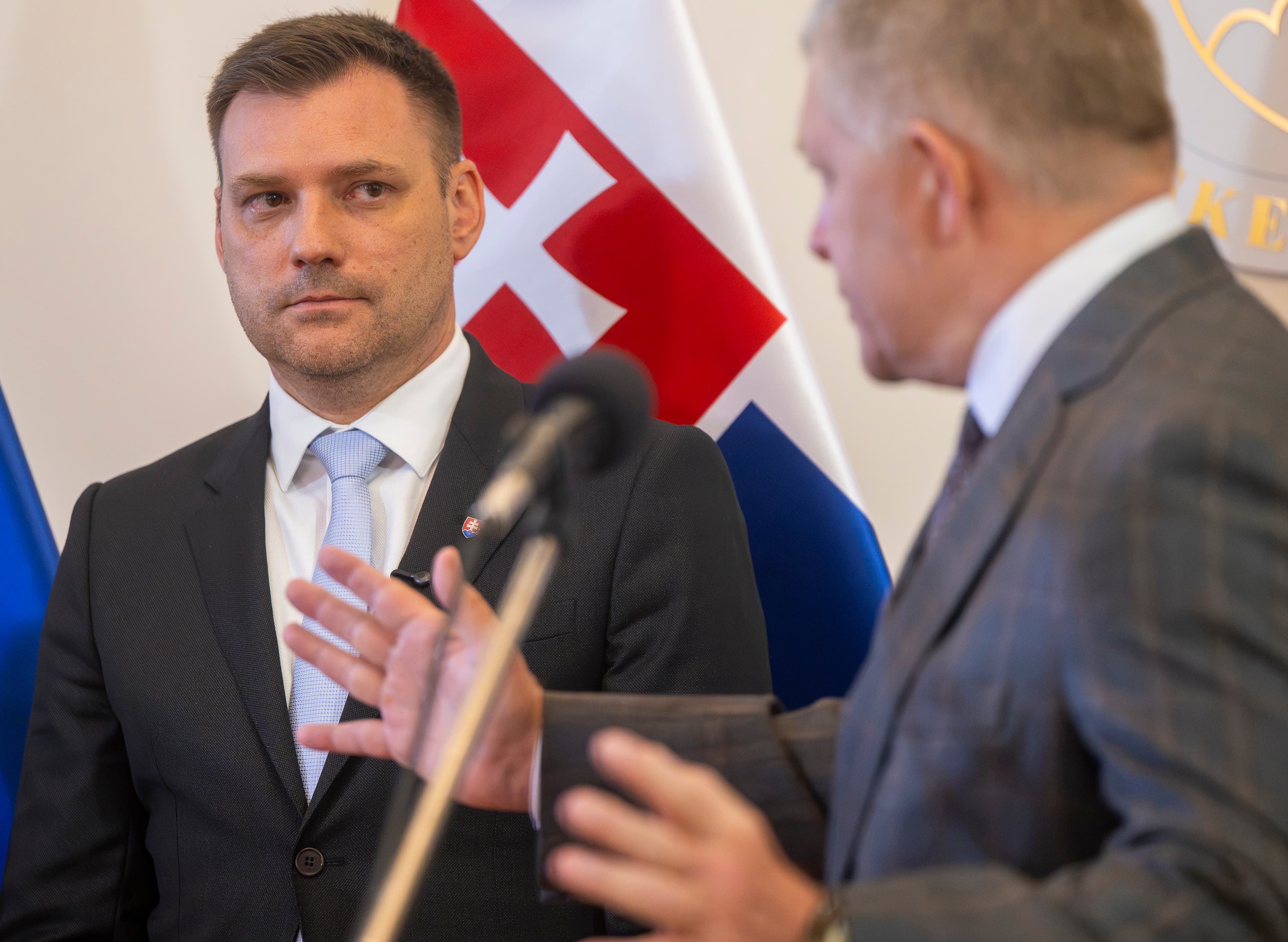 Tomáš Taraba a Robert Fico. Foto: Martin Baumann/TASR
