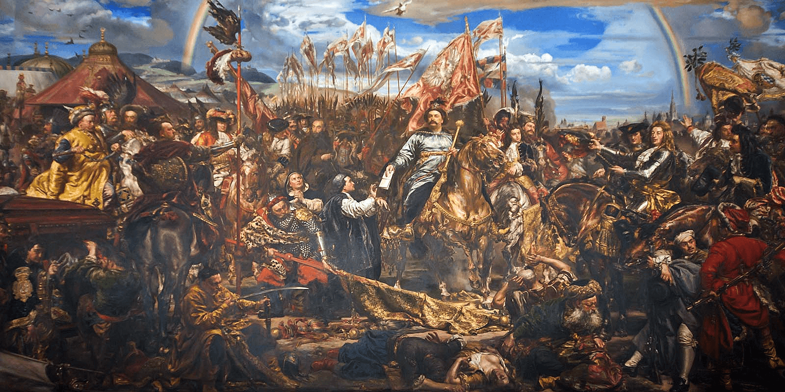 Ján Matejko: Ján III. Sobieski posiela správu o víťazstve pri Viedni pápežovi. Foto: wikimedia